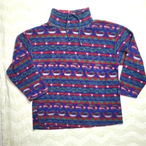 Jordache Vintage Acrylic Blend Patterned Pullover M